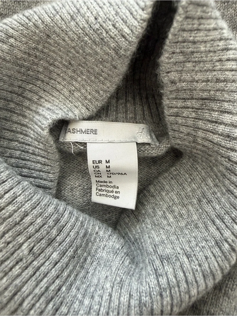 H&M Oversized Cashmere Turtleneck Sweater Dress - Medium